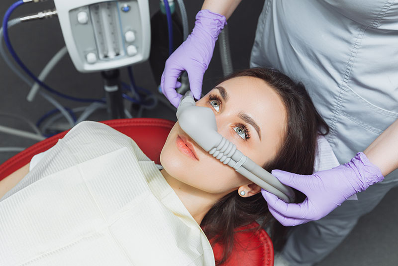 dental sedation patient ready and prep for treatment